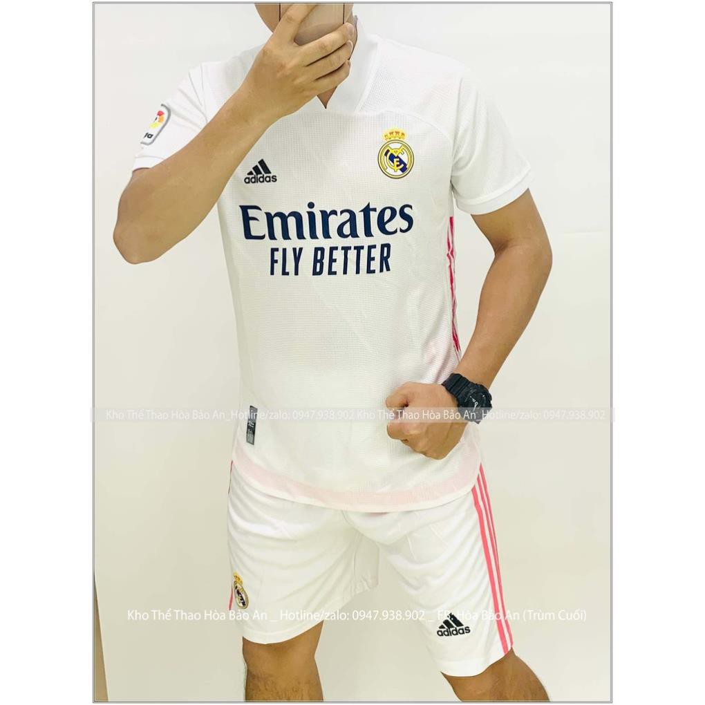 🔥Giá hủy diệt🔥Bộ Quần Áo Đá Banh Real Madrid Cao Cấp 20201/ Freeship/ Áo Đấu CLB Real Madrid cao cấp mùa 2020/2021 ༴