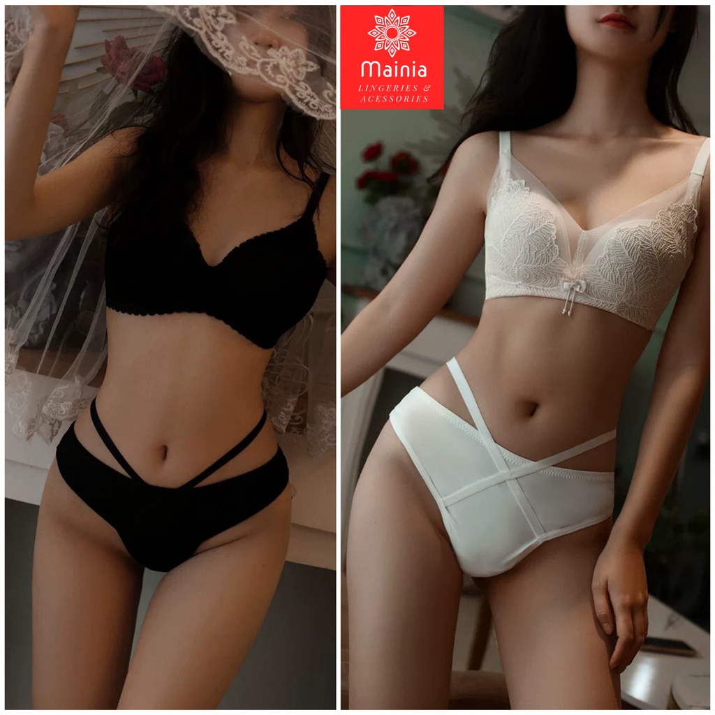 Quần Lót Thun Su Cao Cấp Dày Dặn Dây Chéo Hông Sexy Gợi Cảm Mainia Shop