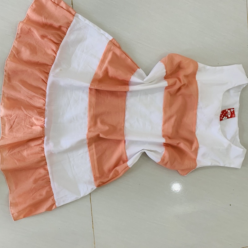 váy sọc cam