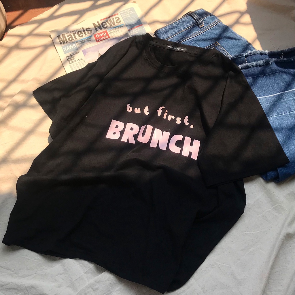 Áo thun Brunch, Áo Thun Tay Lỡ Freesize  Chất Cotton Thoáng Mát Thấm Hút mồ Hôi - Seolah fashion