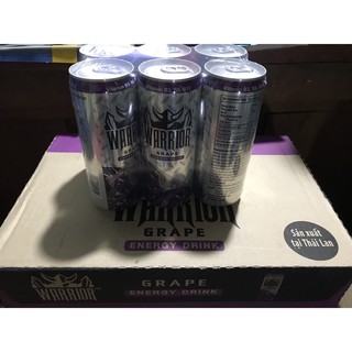 THÙNG 24 CHAI/LON NƯỚC TĂNG LỰC WARRIOR THÁI 330ML VỊ NHO VÀ DÂU