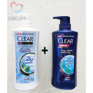 Dầu gội Clear men,clear bạc hà mẫu mới Thái lan