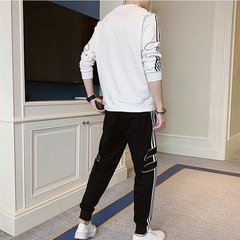 Bộ thể thao nam dài tay thu đông, bộ đồ nỉ nam mặc nhà BD128 Eric Fashion | BigBuy360 - bigbuy360.vn