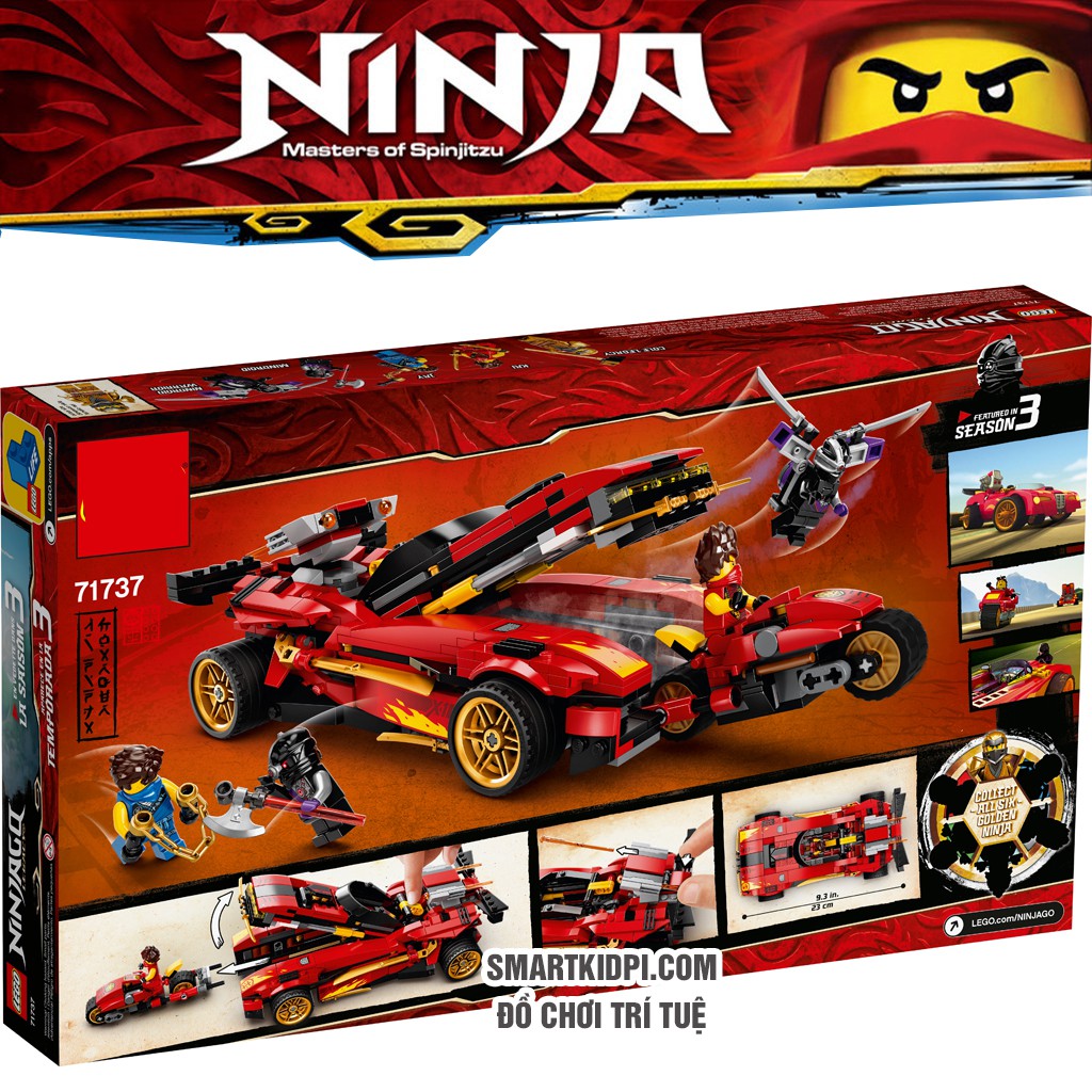 Lego ninjago - 71737 NOT LEGO Ninjago X-1 Ninja Charger - Siêu xe chiến đấu của KAI