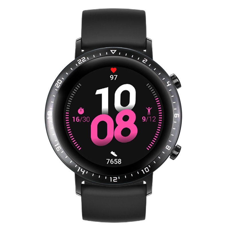 Ốp Điện Thoại Kính Viền Kim Loại Chất Lượng Cao Có Vòng Nhẫn Bảo Vệ Cho Huawei GT 2 42mm 46mm