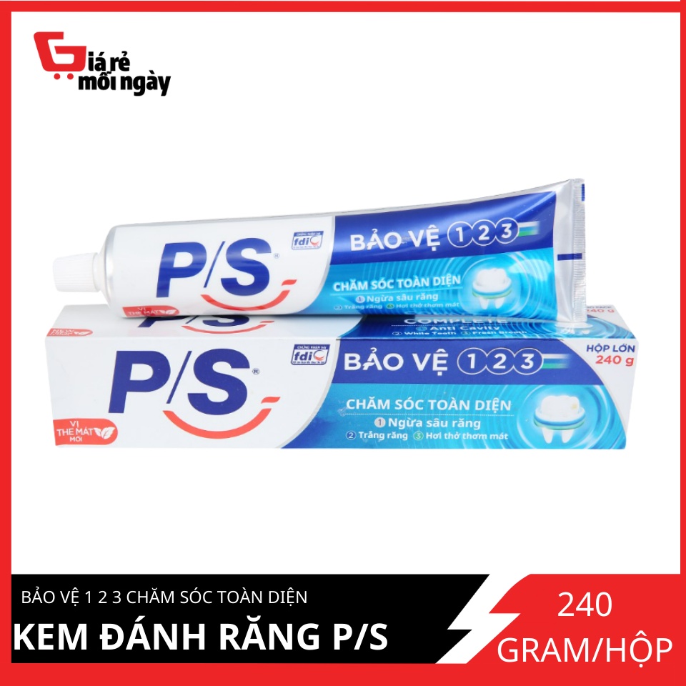 Kem Đánh Răng P/S Bảo Vệ 123 Chăm Sóc Toàn Diện (240g)