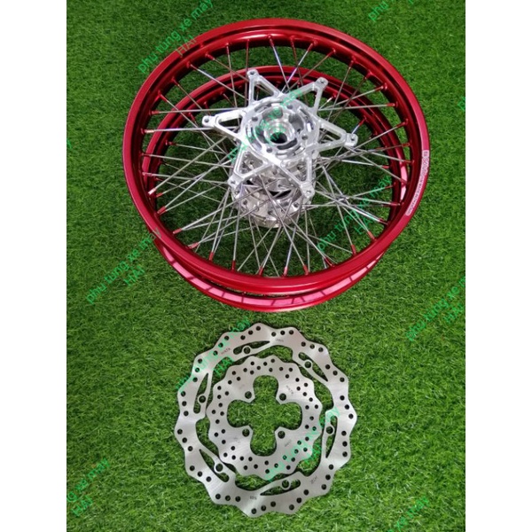 Bánh căm dành cho các dòng Honda sonic 150 đùm mạ crom căm mạ crom chân đỏ niềng nhôm đỏ lắp như zin không cần chế msp