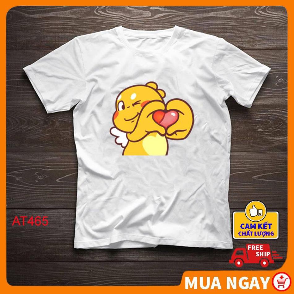 ÁO đôi nam nữ chất vải thun rẻ đẹp in hình Rồng Con rẻ đẹp đáng yêu AT465A