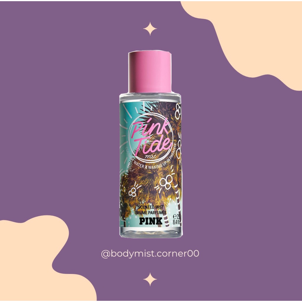 ʙᴏᴅʏ ᴍɪsᴛ ᴄᴏʀɴᴇʀ ☺ Xịt thơm toàn thân Victoria’s Secret dòng Pink: Pink Tide 30ml/50ml/100ml