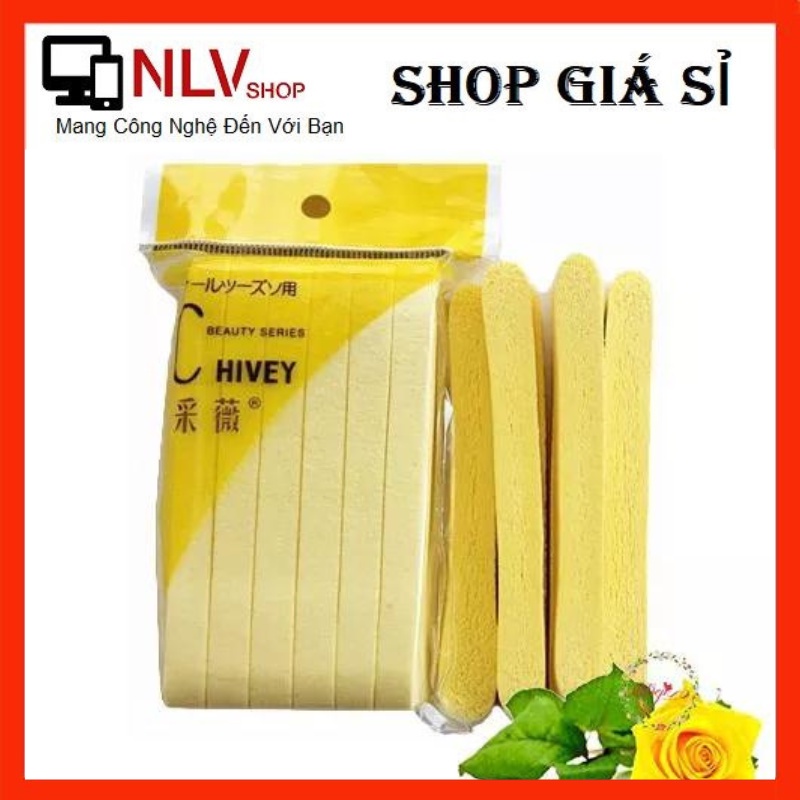 Gói 12 Thanh Mút Bọt Biển - Bông Nở Rửa Mặt Dạng Nén Chivey