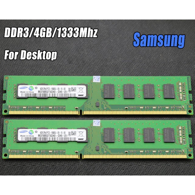 RAM PC ( Máy tính để bàn ) DDR3 4G /1333/ 1600 - Hàng tháo máy tính đồng bộ Rất bền