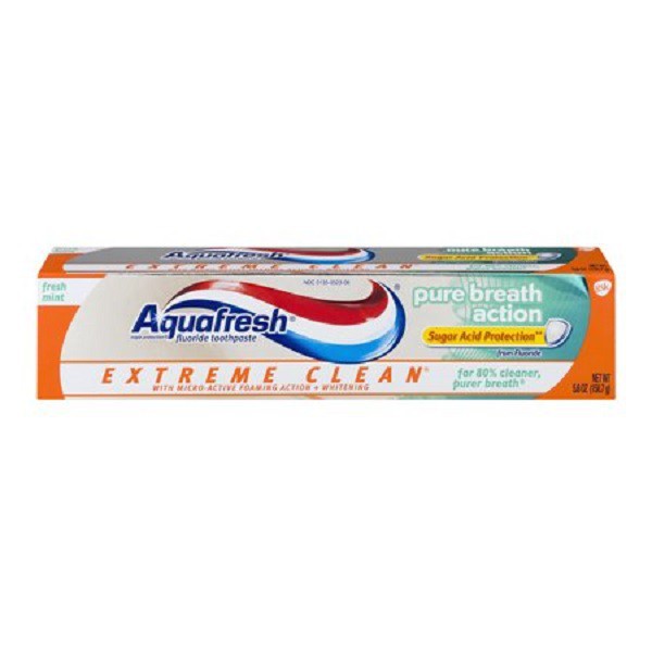 Bộ 3 Kem đánh răng Aquafresh Extreme Clean Pure Breath 158.8 gr/tuýp tặng 1 tuýp kem đánh răng Aquafresh Pure 158.8g | WebRaoVat - webraovat.net.vn