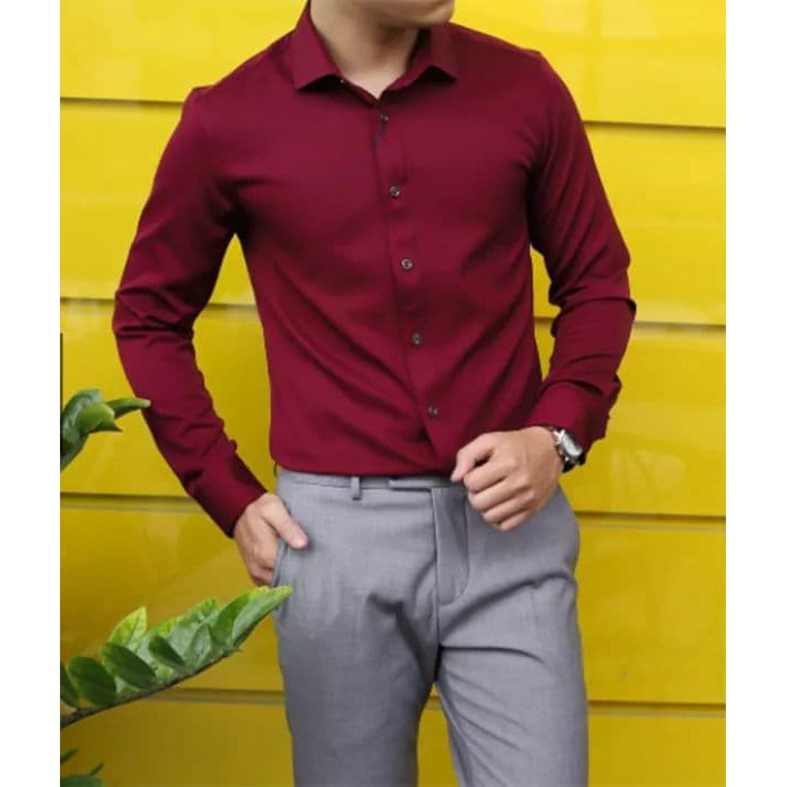 [BIG SALE] ÁO SƠ MI NAM CAO CẤP MÀU ĐỎ - FASHIONQUOCDAI | BigBuy360 - bigbuy360.vn