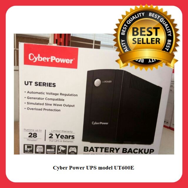 Bộ lưu điện UPS CyberPower UT600E – 600VA/360W