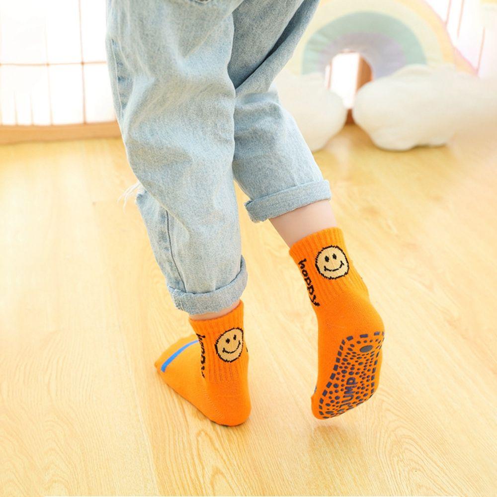 Vớ Cotton Yoga Co Giãn Giữ Ấm Mùa Thu Đông In Họa Tiết Mặt Cười BACK2LIFE