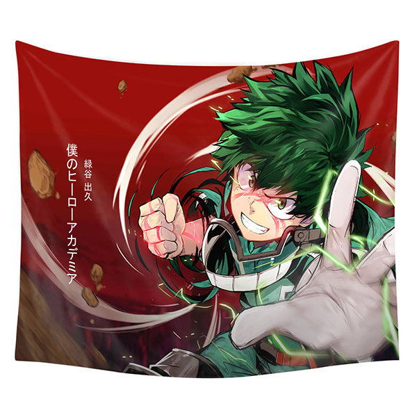 Tấm vải treo tường trang trí phòng ngủ in hình Anime My Hero Academia