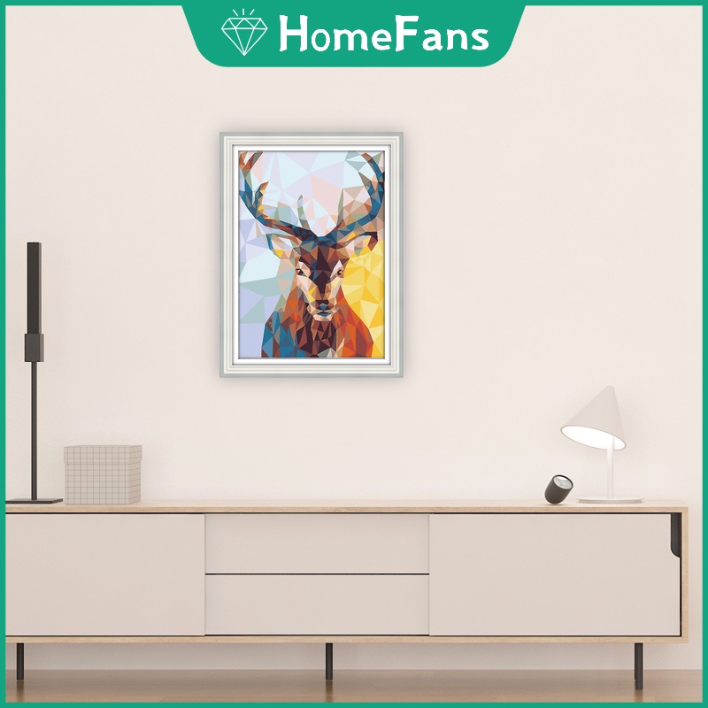 Bộ tranh đính đá 5D tự làm hình hươu 30x40