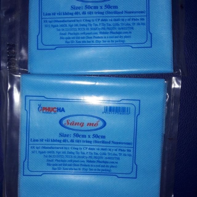săng mổ giấy 50x50 có lỗ và không lỗ combo 10 gói