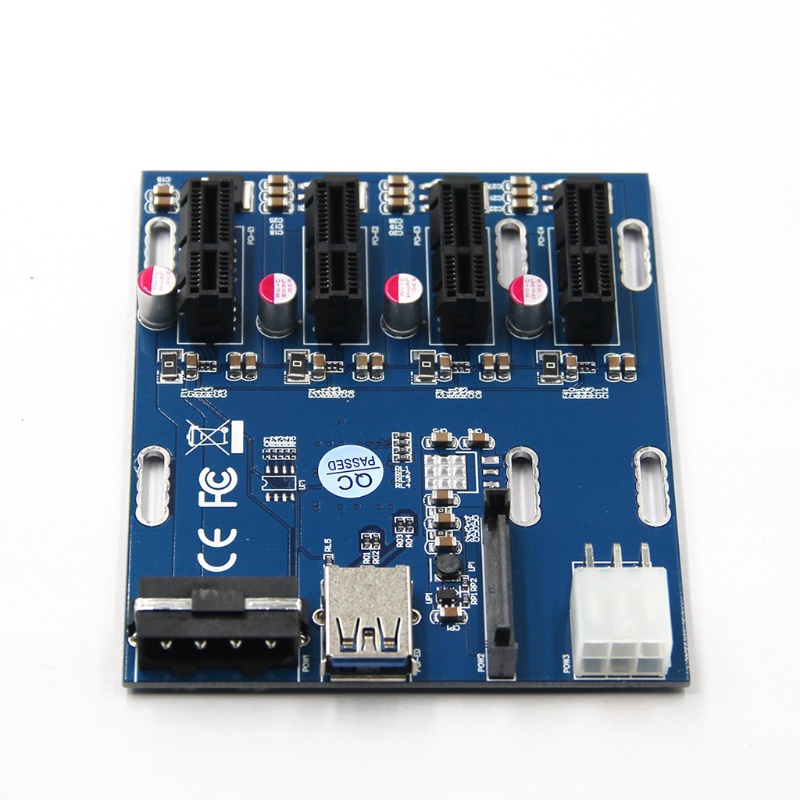 R* PCIE X1 To 4 PCI-E Expansion Kit 1 To 4 Port PCI Express Switch Multiplier Hub