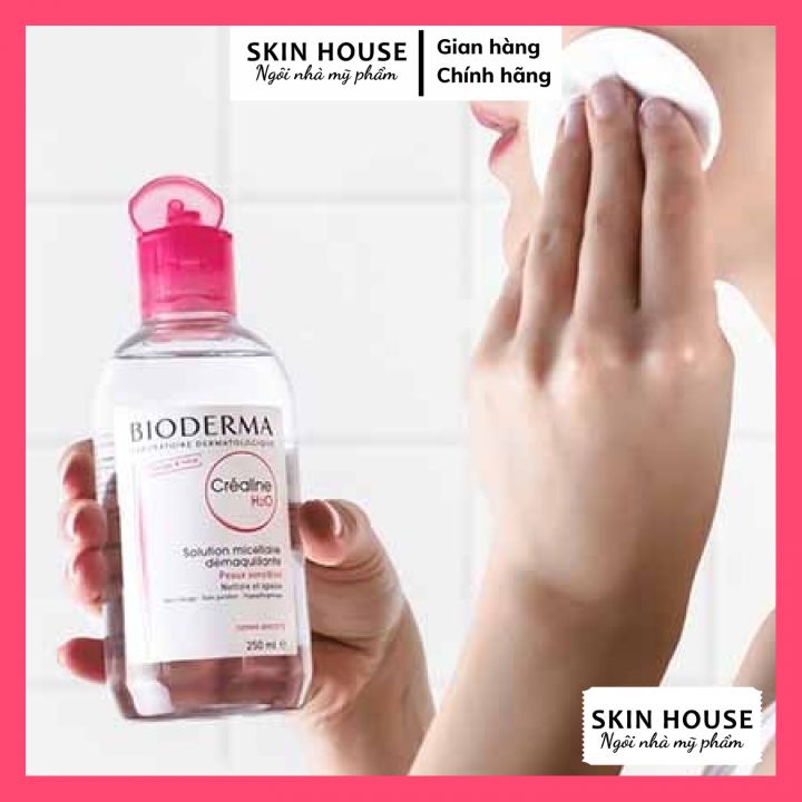 (Mẫu Mới) Nước Tẩy trang BIODERMA 500ml nội địa Pháp (Nắp hồng)