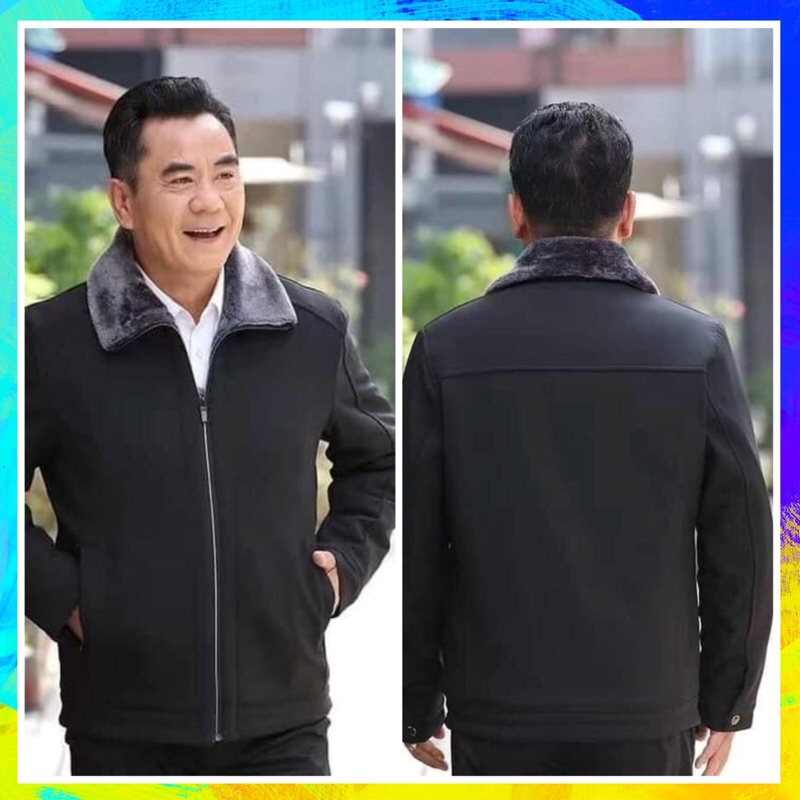Áo khoác nam , Trung niên, Áo khoác người lớn, Lót lông dày dặn ấm áp cho các anh ,các Bố, các Ông