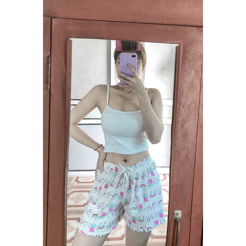 Quần đùi nữ mặc nhà