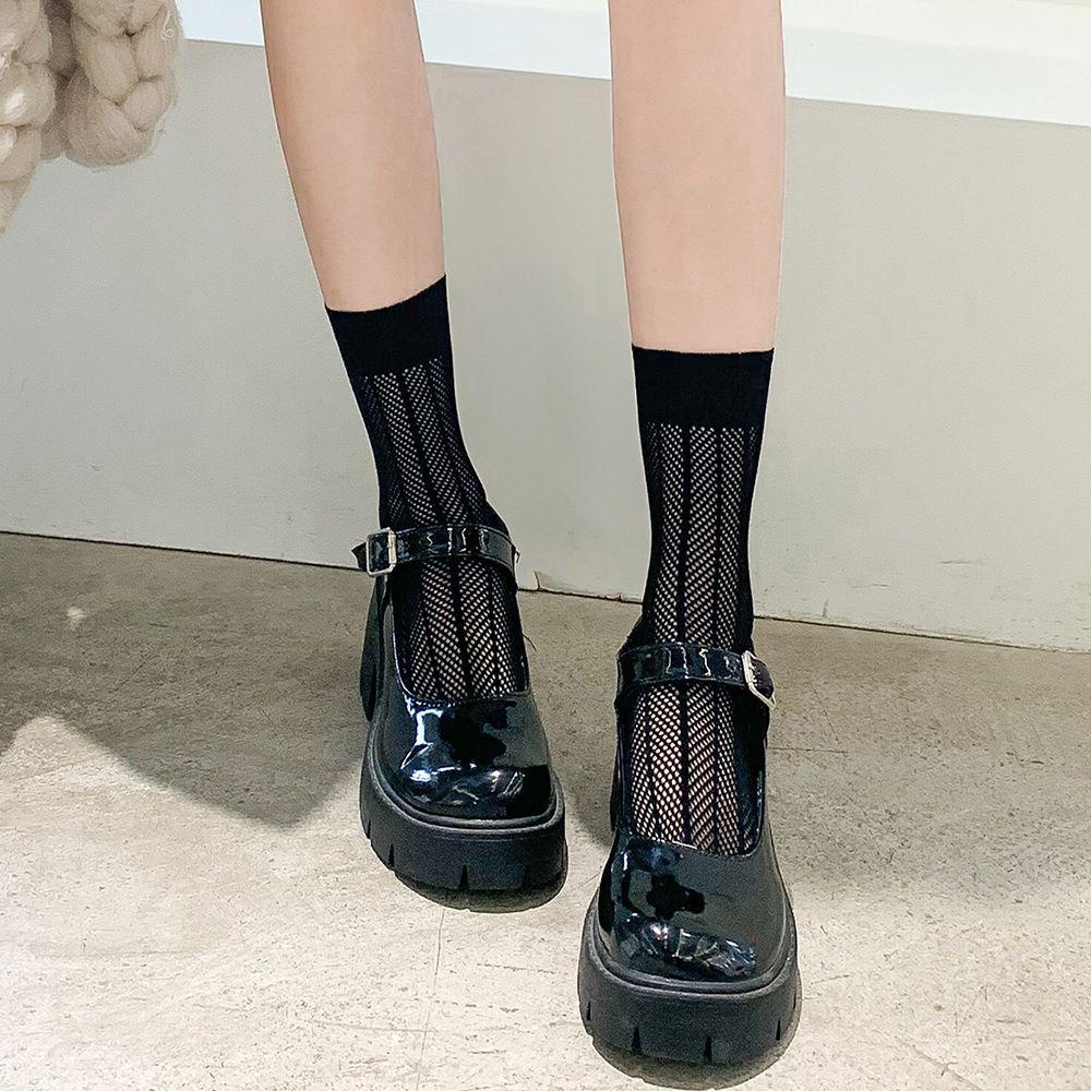 Vớ Lưới Mỏng Co Giãn Mềm Mại Thoải Mái Màu Kẹo Cho Nữ