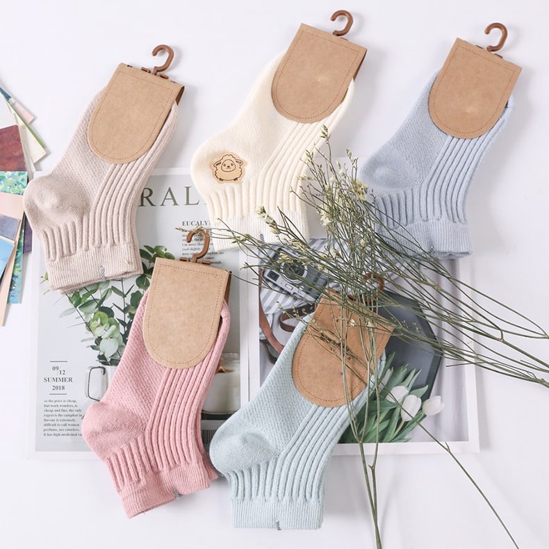 Combo 5 Đôi Tất Len Cho Bé Nhiều Màu Thời Trang Bello Land