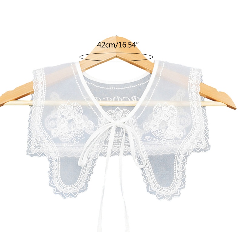 Khăn Choàng Cổ Hai Lớp Họa Tiết Thêu Hoa Cổ Điển Dành Cho Nữ