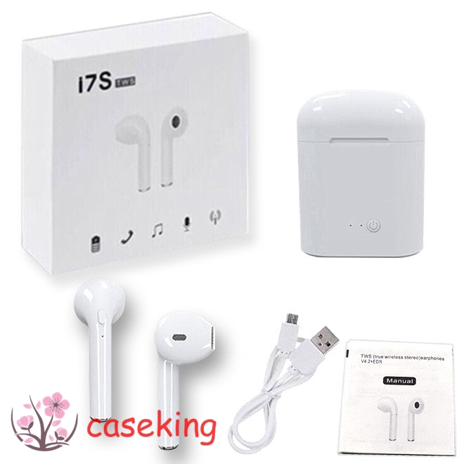 Tai Nghe Bluetooth Không Dây Mini Tws I7S Kèm Hộp Sạc Cho Iphone / Xiaomi / Airpods