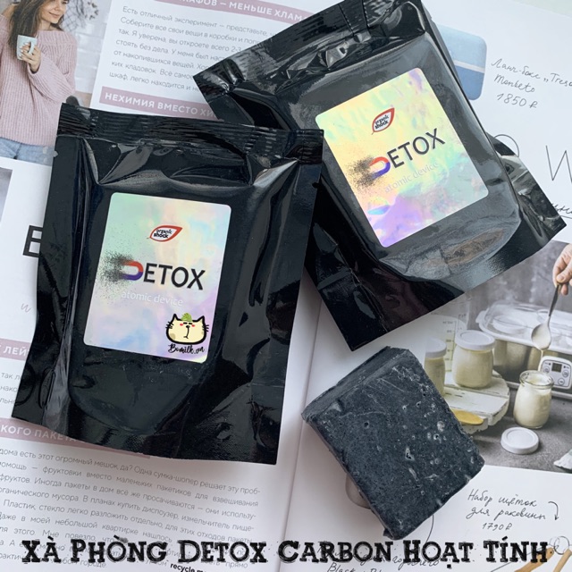 Xà phòng detox than hoạt tính