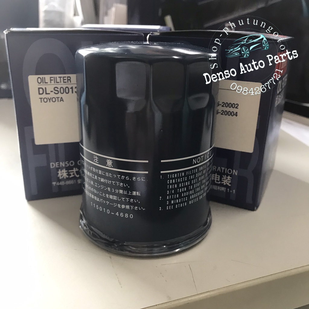 Lọc dầu Innova, Fortuner, Land, Hiace 2.7 chính hãng denso DENSO DL-S0013