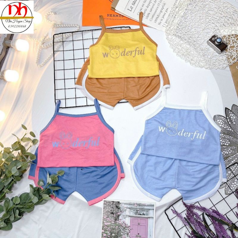 [Săn sale lớn tại shop] bộ đồ dây mặc hè cho bé size từ 8-18kg