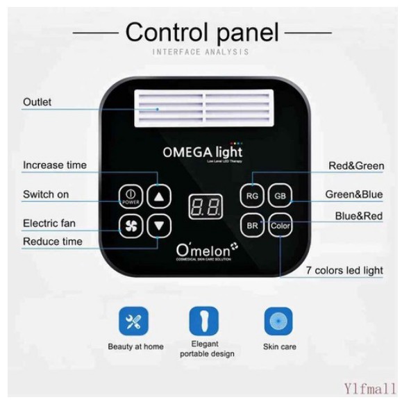 Vòm Ánh Sáng Sinh Học | Omega Light 7 Màu | Hàn Quốc Hàng Chuẩn Loại 1 Bảo Hành 12 Tháng