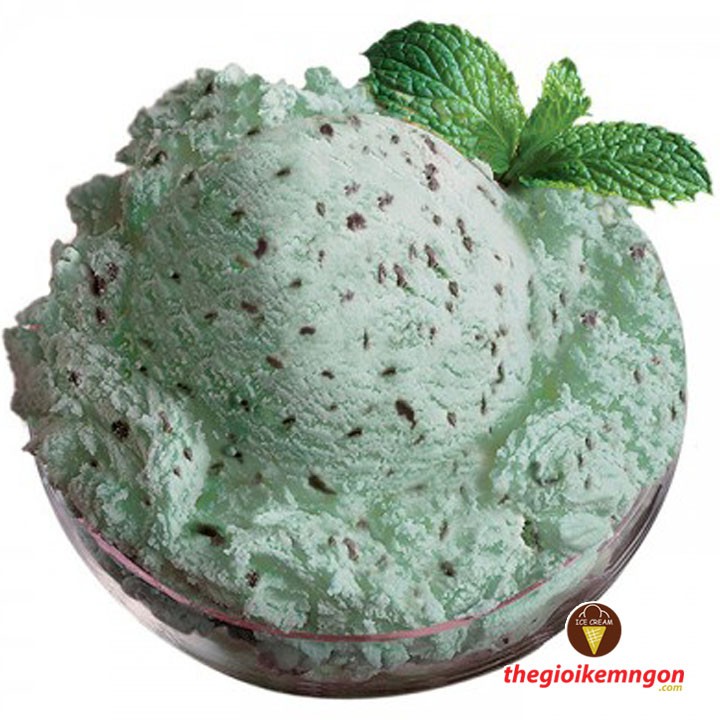 Kem ký bạc hà vụn socola Thái Lan Mint Chocolate Chip Ice Cream 3kg