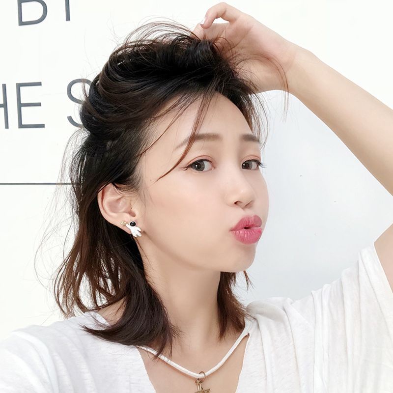 Bông Tai Bất Đối Xứng Hình Ngôi Sao / Phi Hành Gia / Ngôi Sao Phong Cách