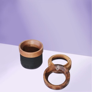 Vòng gỗ đong và ngăn cà phê đặt vào rổ đựng cà phê - Laven Coffee