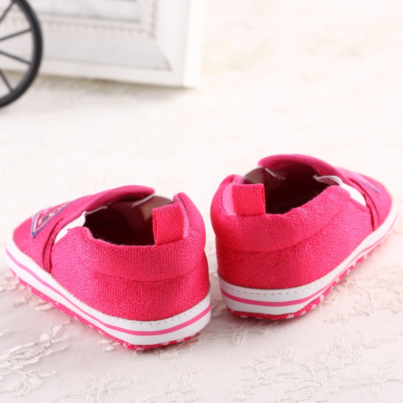 Giày Tập Đi Chất Canvas Hoạ Tiết Hoạt Hình Đáng Yêu Cho Bé Gái Walkers