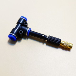 Béc phun sương đồng 1 hướng kèm tê 8mm
