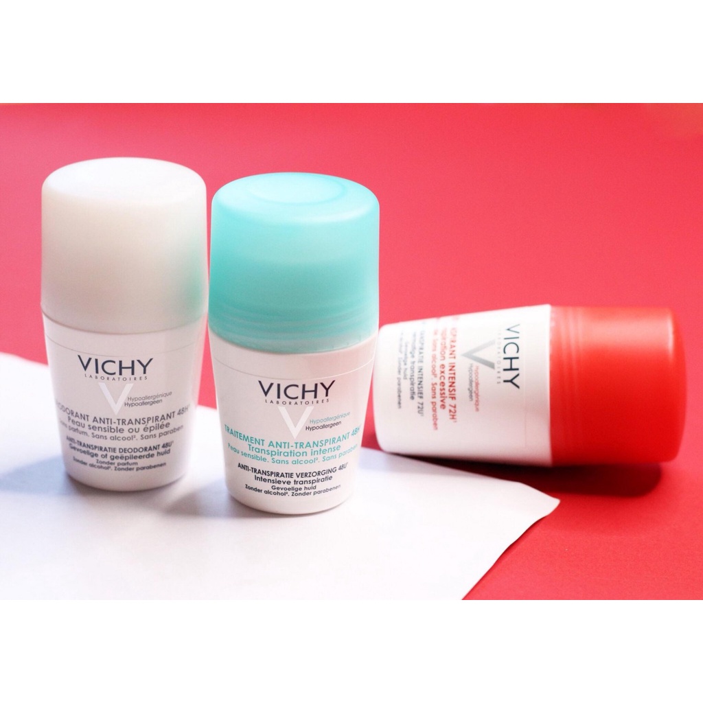 [Hàng Pháp] Lăn khử mùi Vichy 50ml ngăn tiết mồ hôi