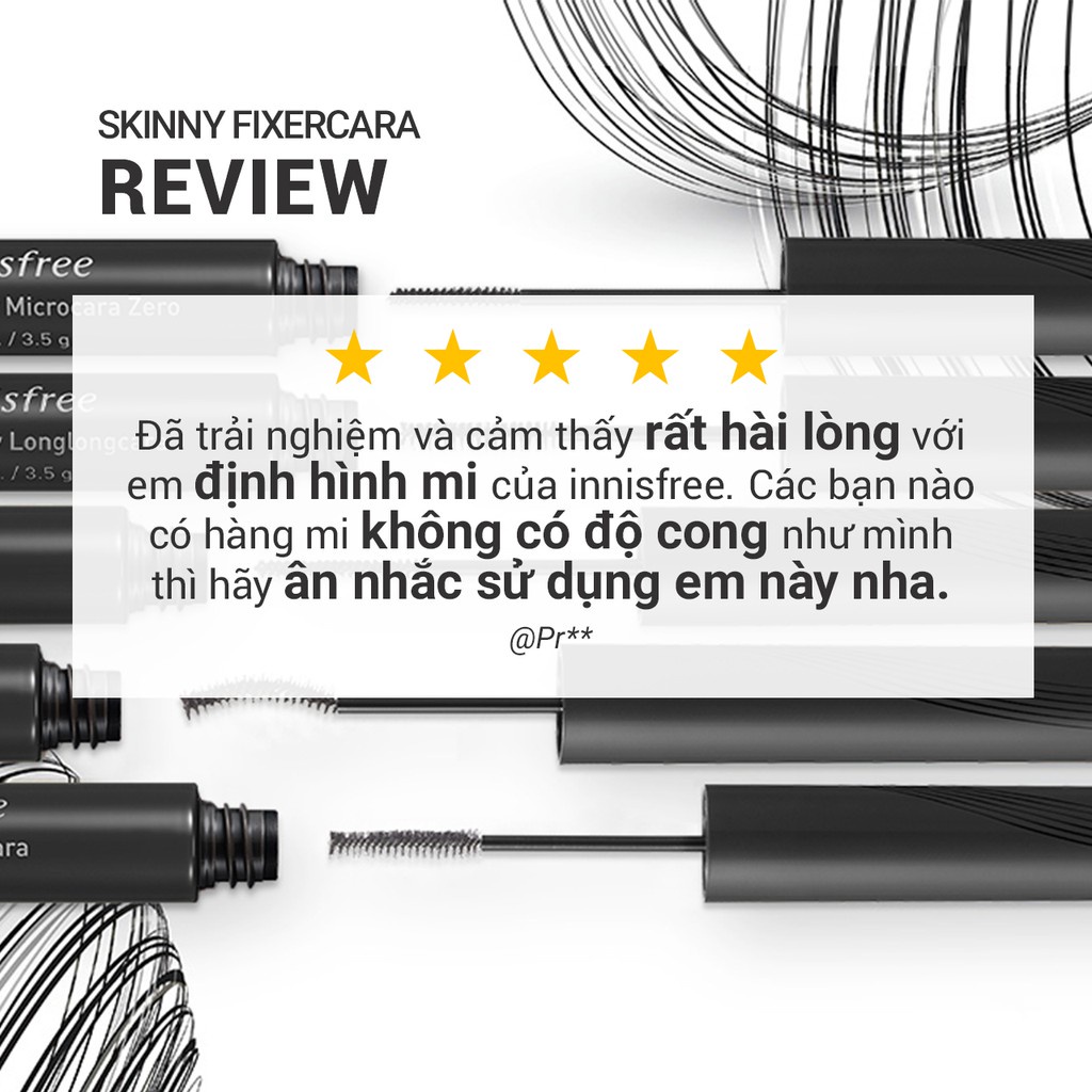 [Mã COSIF05 giảm 10% đơn 400K] Mascara định hình mi innisfree Skinny Fixercara 3.5g (Mới)