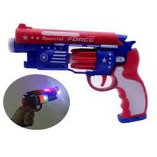 Súng siêu nhân chạy pin phát đèn và nhạc