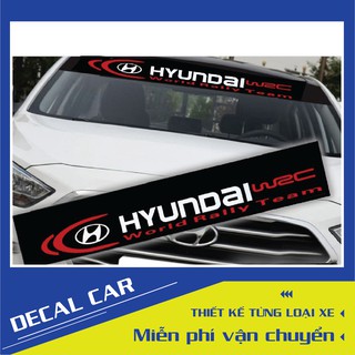 Tem dán kính lái ô tô Hyundai phong cách thể thao