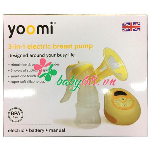 Máy hút sữa điện đơn 3 trong 1 Yoomi