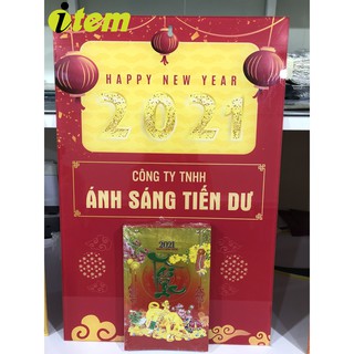 Đốc lịch mica treo tường 2021