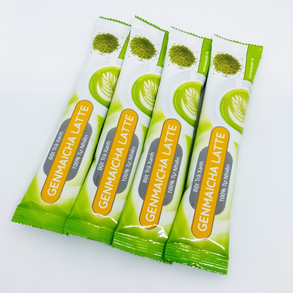 Combo 2 Gói Trà Xanh Matcha Chính Sơn Gạo Rang Sữa Nhật Bản