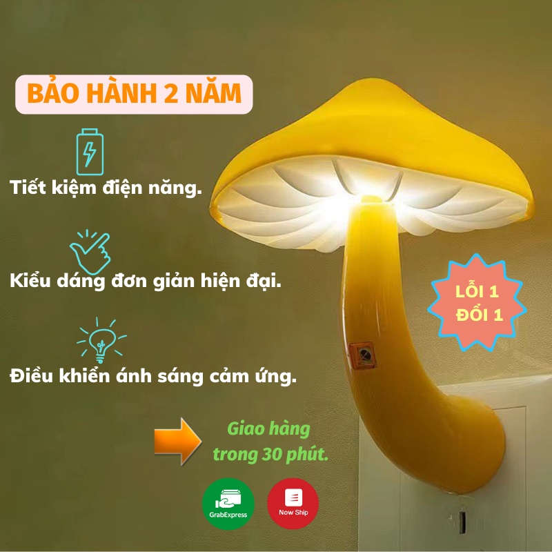 Đèn Ngủ 3D Đèn Ngủ Điều Khiển Từ Xa Hình Cây Nấm Mẫu Mới Sun.z