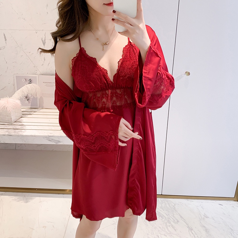 Vee-áo Choàng Ngủ Lụa Cao Cấp 80803 / Sesingan / kimono