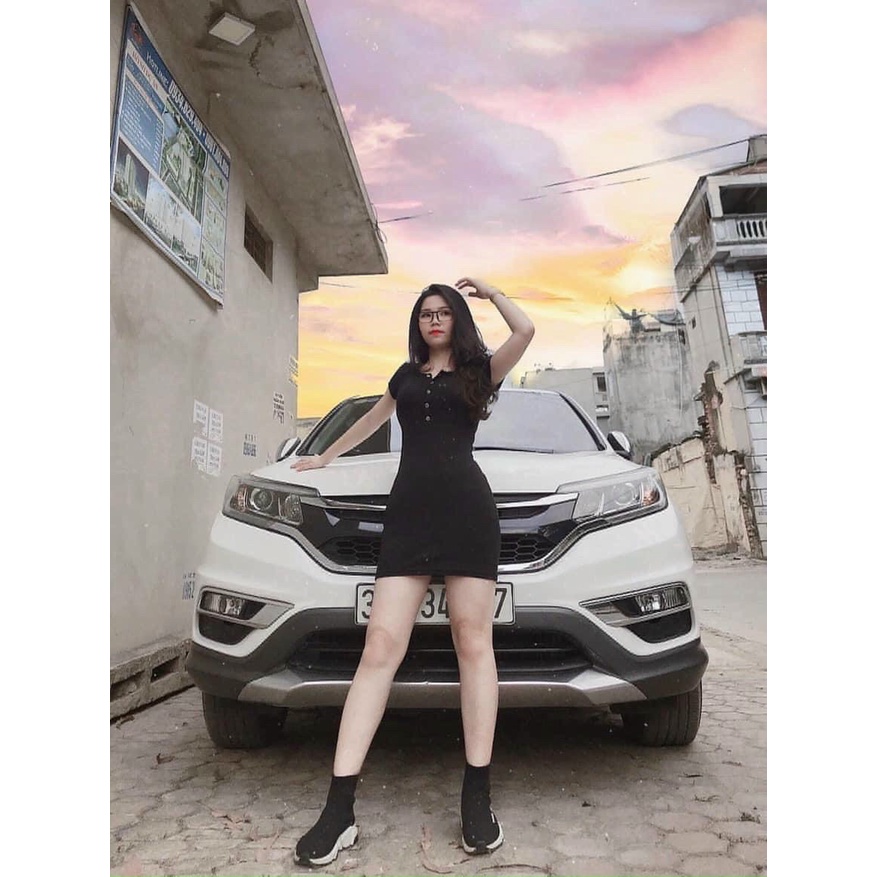 Đầm body cúc bấm sexy