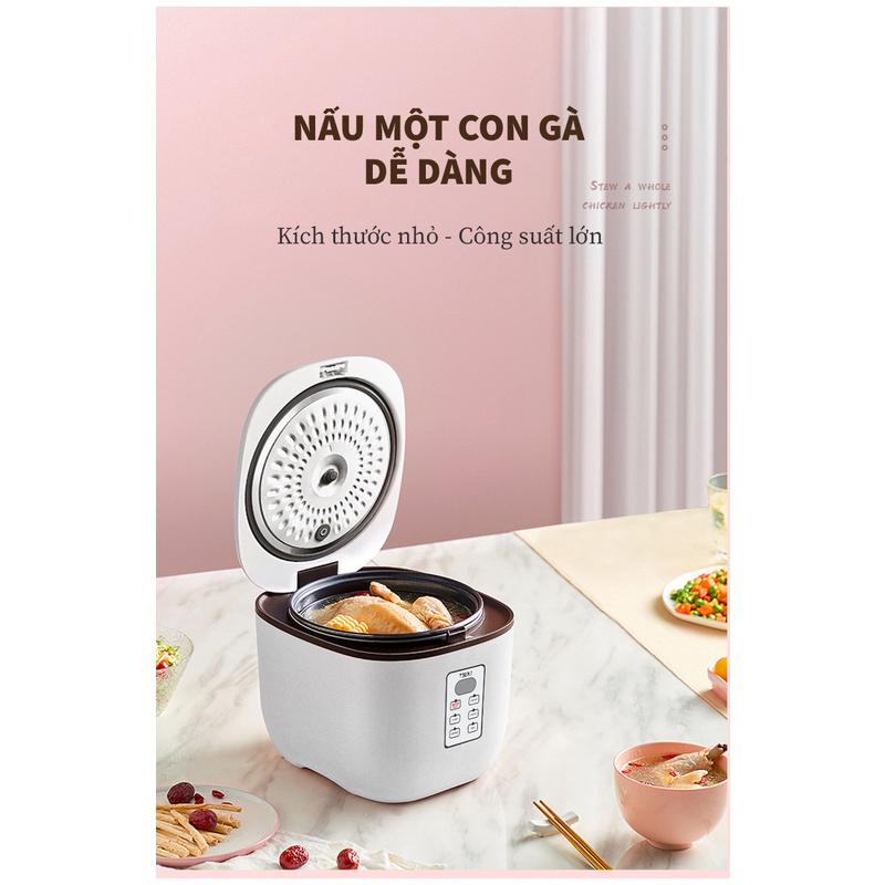 Nồi cơm điện TSUKI XH30 dung tích 3Lit, công nghệ làm nóng 360, nút chạm cảm ứng,nhiều chế độ, bảo hành 12 tháng